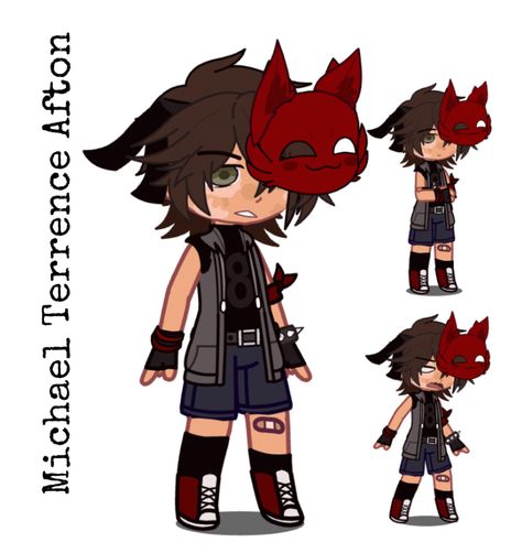 Afton Family Gacha Club Michael, Gacha Mike Afton, Gacha Club Spiderman Outfit, Gacha Club Fnaf Outfits, Micheal Afton Gacha Club Oc Ideas, Mike Afton Gacha Club, Five Nights At Freddy's Gacha Club, Michael Afton Gacha Club Oc, Fnaf Gacha Club Designs