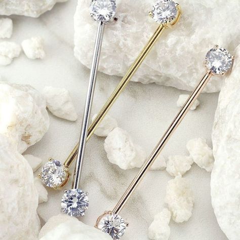 Baby Ear Piercing, Piercing Transversal, Industrial Earrings, Industrial Piercing Jewelry, Industrial Jewelry, Industrial Barbell, Industrial Piercing, Industrial Bar, Tourmaline Earrings