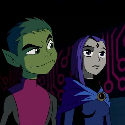 Brother Blood, Character Couples, Garfield Logan, Iconic Cartoon Characters, Robin Starfire, Teen Titans Love, Starfire And Raven, Raven Beast Boy, Rachel Roth