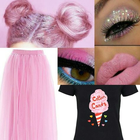 Cotton candy costume Candy Land Costumes, Cotton Candy Makeup, Cotton Candy Costume, Candy Costume, Candy Photoshoot, Candy Girls, Candy Makeup, Candy Costumes, Diy Costumes Women