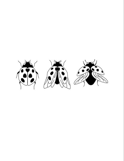 Ladybug Design Tattoo, Ladybug Flash Tattoo, Ladybug Tattoo Drawing, Lady Beetle Tattoo, Fineline Ladybug Tattoo, One Line Ladybug Tattoo, Lovebug Tattoo Ideas, Ladybird Tattoo Design, Ladybug Tattoo Fine Line