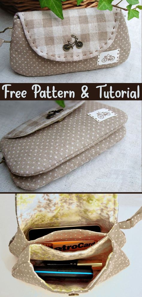 2 Layers 3 Pockets Clutch PDF Sewing Pattern Flap Bag Pattern, Bag Making Tutorial, Purses Patterns, Gift Bags Diy, Purse Pattern, Free Sewing Pattern, Sewing Tutorials Free, Bag Tutorial, Envelope Bag