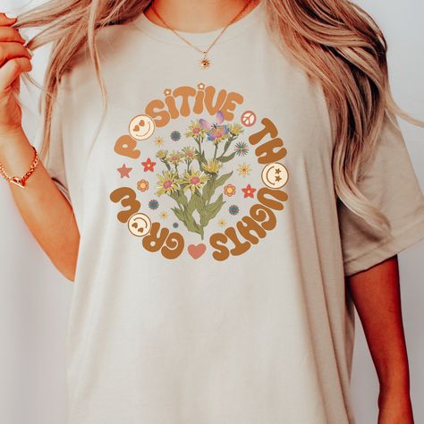 Hippie T Shirt, No Rain, Kindness Shirts, Dye Shirt, Inspirational Shirt, Flower Shirt, Boho Print, Comfort Colors Tee, Comfort Color