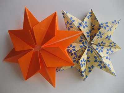 Follow the star..Merry Christmas! Origami Stella, 8 Point Star, Origami Christmas Tree, Origami Ornaments, Origami Star Box, Origami Star, Origami For Beginners, Origami Love, Instruções Origami