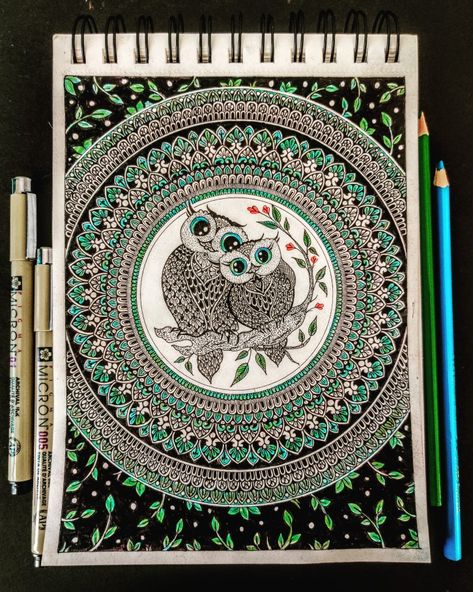 3d Poster Design Ideas, Mandala Unique Design, Abstract Mandala Art, Owl Mandala Drawing, Mandala Art Colorful Patterns, Mandala Art Design Creative Beautiful, Full Page Mandala Art, Owl Mandala Art, Mandala Art Ideas Creative