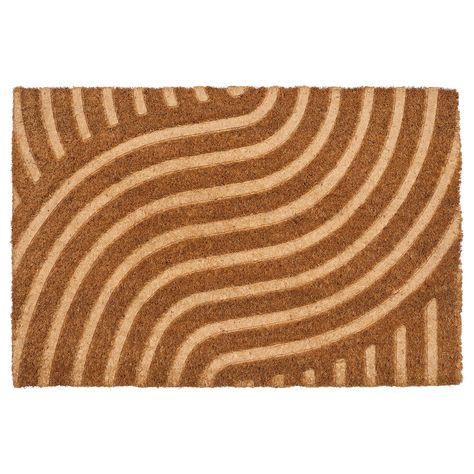 VALLENSVED Door mat, indoor, natural, 1'4"x2'0" The playful, relief-textured pattern is an eye-catcher for your entrance. Made from rugged coir to outlast years of comings and goings. Add character to the entrance of your home by choosing a door mat with a pattern or different colors. Ikea Door, Door Mat Indoor, Ikea Ireland, Ikea 365, Indoor Doors, Indoor Door Mats, Ikea Family, Style Tile, Door Mats