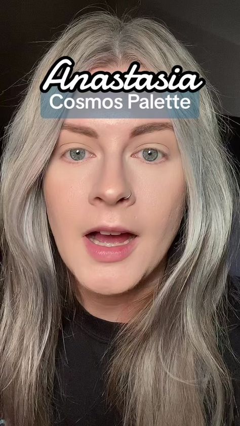 Anastasia’s new Cosmos palette is giving big 2017 energy with these du... | TikTok Cosmos Eyeshadow Palette, Abh Cosmos Palette Looks, Cosmos Palette Abh, Anastasia Cosmos Palette Looks, Cosmos Palette, Abh Palette, Glitter Eyeshadow, Anastasia Beverly Hills, Eyeshadow Palette