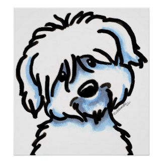 Coton De Tulear Art, Posters, & Framed Artwork | Zazzle Tatoo Dog, Coton De Tulear Dogs, Sheepadoodle Puppy, Painting Fur, Poster Cute, Coton De Tulear, Animal Canvas Art, Yorkie Poo, Funny Posters