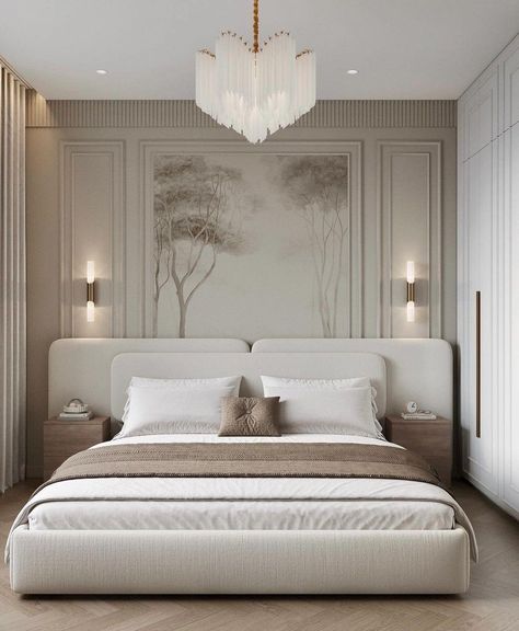 French Contemporary Bedroom, Unique Bedroom Ideas, Classic Bedroom Design, Design Ložnic, تصميم داخلي فاخر, Luxury Room Bedroom, Home Hall Design, Luxury Bedroom Master, Classic Bedroom