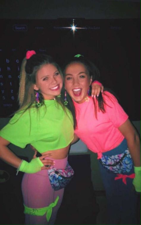 80s Bright Outfits, 80’s Themed Outfits, 80s Aesthetic Fashion Party, 80s Outfit Ideas Spirit Week, 90s Glow Party Outfit, 80s Outfits Neon, 90s Neon Outfits Party, 80s Spirit Week, 80s Glow Party Outfit