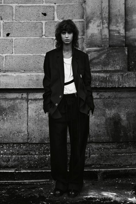 Ann Demeulemeester Fall 2021 Ready-to-Wear collection, runway looks, beauty, models, and reviews. Campaign Fashion, Peter Lindbergh, Vogue Germany, Chiffon Mini Dress, Classic Jacket, Character Poses, Vogue Russia, Ann Demeulemeester, Alexa Chung