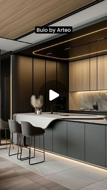 Arteo Luxury on Instagram: "A gentleman's kitchen! 

A classy black kitchen exudes sophistication and elegance. The sleek black cabinetry provides a modern, minimalist backdrop that’s both striking and timeless. Paired with high-end stainless steel appliances, the kitchen balances functionality with style seamlessly. Marble countertops in white or grey add a touch of luxury and brighten the space, preventing it from feeling too dark. 

Warm under-cabinet lighting and strategically placed pendant lights create an inviting ambiance. A glossy black island becomes the focal point, perfect for casual dining or entertaining. Brass or gold hardware adds a chic contrast, elevating the overall aesthetic. The use of open shelving or glass-front cabinets can soften the look, displaying beautiful dish Minimalist Backdrop, Black Cabinetry, Black Island, Glass Front Cabinets, Steel Appliances, Black Kitchen, Under Cabinet Lighting, Under Cabinet, Stainless Steel Appliances