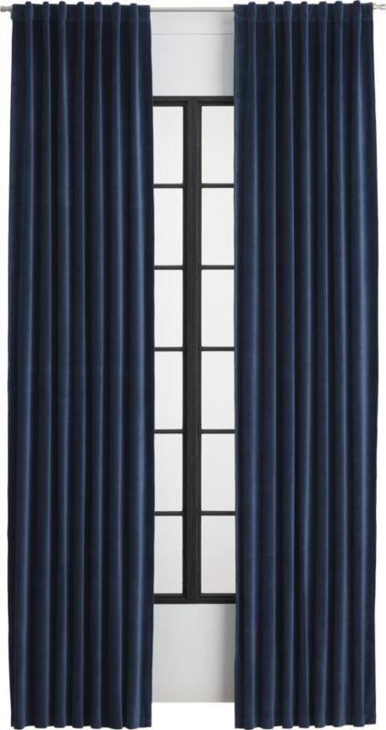 velvet navy curtain panel 48""x120"" Modern Fall Decorating, Modern Window Curtains, Navy Curtains, Navy Blue Curtains, Curtains Sheer, Modern Fall Decor, Blue Panels, Bedroom Curtains, Piano Room