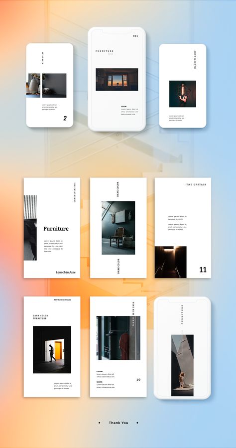 Minimalist Furniture Instagram Story Template | Behance Furniture Instagram Story, Event Post Design, Instagram Story Template Birthday, Instagram Story Template Background, Instagram Story Template Aesthetic, Black Instagram Story, About Me Instagram, Background Instagram Story, Instagram Feed Design