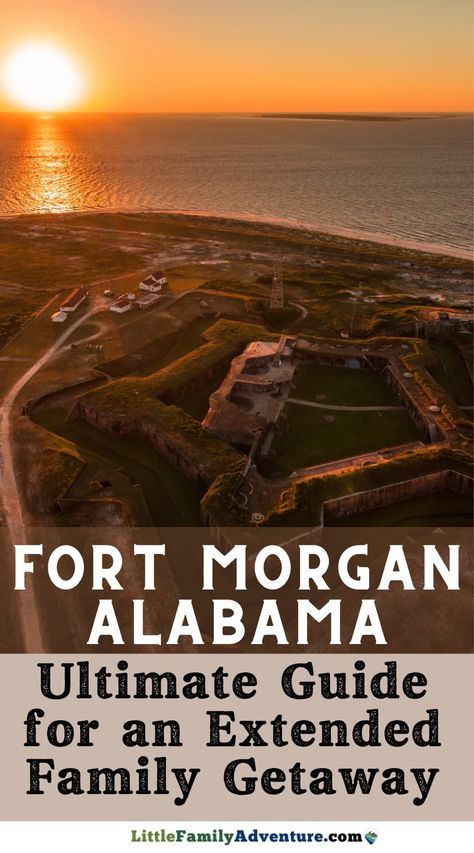 When you want a remote work location AND extended family vacation, there is no place better than the beach. Fort Morgan, Alabama is a hidden gem about 20 minutes from Gulf Shores. It's quiet, filled with outdoor activities, and beach rentals ideal for extended stay. Here is your guide to things to do in Fort Morgan and where to stay to get you started. Ft Morgan Alabama, Fort Morgan Alabama Things To Do, Extended Family Vacation, Fort Morgan Alabama, Florida Trips, Alabama Vacation, Gulf Shores Beach, Beach House Vacation, Fort Benning