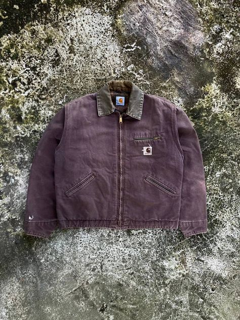 Purple Carhartt Hoodie, Carhartt Streetwear, Vintage Carhartt Jacket, Carhartt Detroit Jacket, Carhartt Detroit, Detroit Jacket, Theme Board, Carhartt Hoodie, Carhartt Jacket