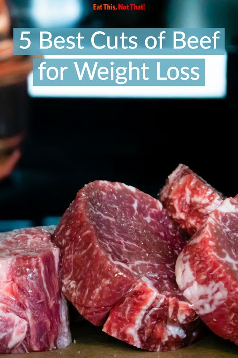 Stick to these leaner, healthier cuts of steak and watch those pounds melt away. #weightloss #weightlosshacks #beef #meathacks #weightlossmeat Lean Beef Recipes, Cuts Of Steak, Best Cut Of Steak, Healthy Steak, Lean Meat Recipes, Cuts Of Beef, Healthy Food Guide, Healthy Beef, Steak Cuts