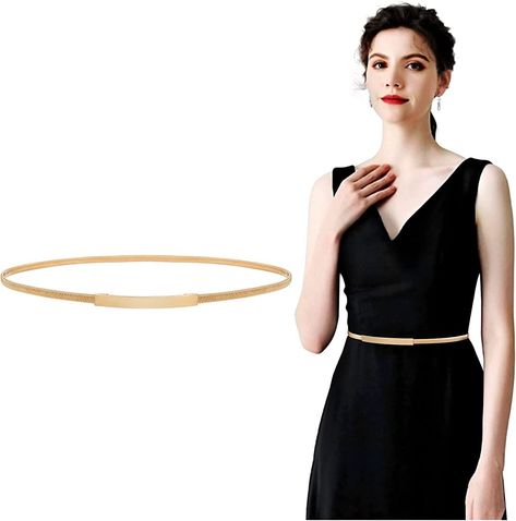 💐 GOLD METAL WAIST BELT 💐--- These gold belts are made of metal clasps and elastic metal spring waistband with slight weight. These stretchable metallic belts with smooth edges makes you feel more comfortable to wear on your waist. And the metal buckle can be hooked easily. Metal Waist Belt, Chain Waist Belt, Gold Metal Belt, Belt For Dress, Metal Dress, Belt Gold, Metal Spring, Casual Belt, Sling Dress