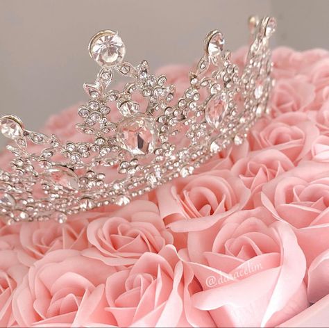 Pageant Aesthetic, Crown Aesthetic, Luxury Flower Bouquets, Indian Wedding Jewelry Sets, Crystal Bridal Tiaras, Queen Aesthetic, Pink Crown, Flower Gift Ideas, Pastel Pink Aesthetic