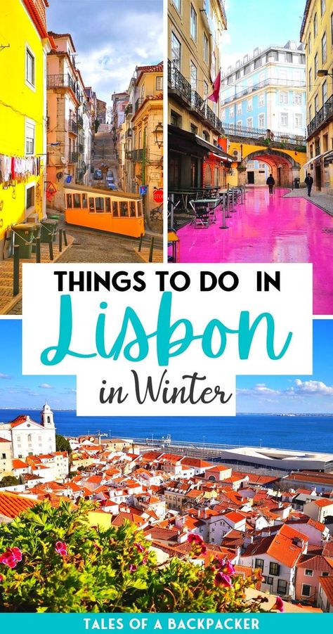 Portugal In Winter, Lisbon Winter, Lisbon Christmas, Lisbon In Winter, Portugal Winter, Lisbon Aesthetic, Lisbon Trip, Europe In Winter, Best Winter Vacations