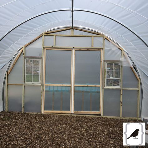 High Tunnel Gardening, High Tunnel Greenhouse How To Build, Tunnel House Gardening, Greenhouse Tunnel, Garden High Tunnels, High Tunnel Greenhouse, Chicken Math, Rabbit Fence, High Tunnel