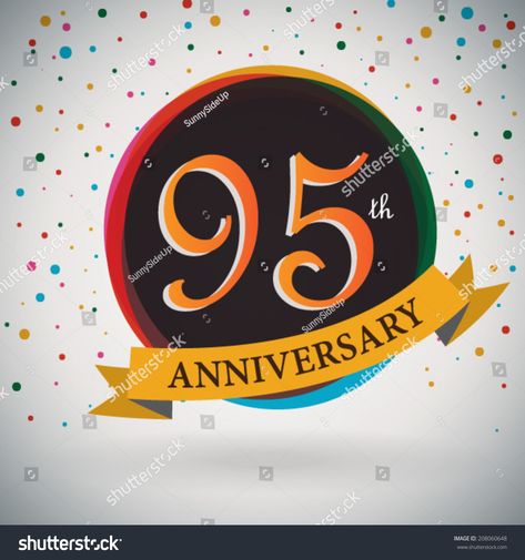 95th Anniversary poster \u002F template design in retro style - Vector Background #Ad , #SPONSORED, #u002F#template#poster#Anniversary School Anniversary Poster, School Anniversary, Poster Anniversary, Anniversary Poster, 13th Anniversary, Poster Template Design, 35th Anniversary, 30th Anniversary, Poster Template