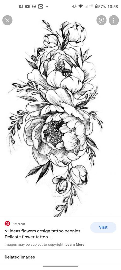 Peony Bud Tattoo, Bud Drawing, Bud Tattoo, Inspiring Quote Tattoos, Temporary Tattoo Paper, Peony Bud, Mountain Drawing, Flower Tattoo Shoulder, Tattoo Paper