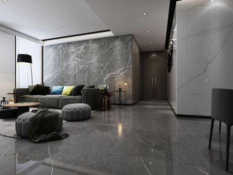 Dark Grey Marble Floor, Dark Gray Flooring Living Room, Grey Marble Floor Living Room, Gray Tiles Living Room Floor, Grey Tiles Living Room, Marble Floor Living Room, Grey Flooring Living Room, Dark Grey Marble, Grey Marble Floor