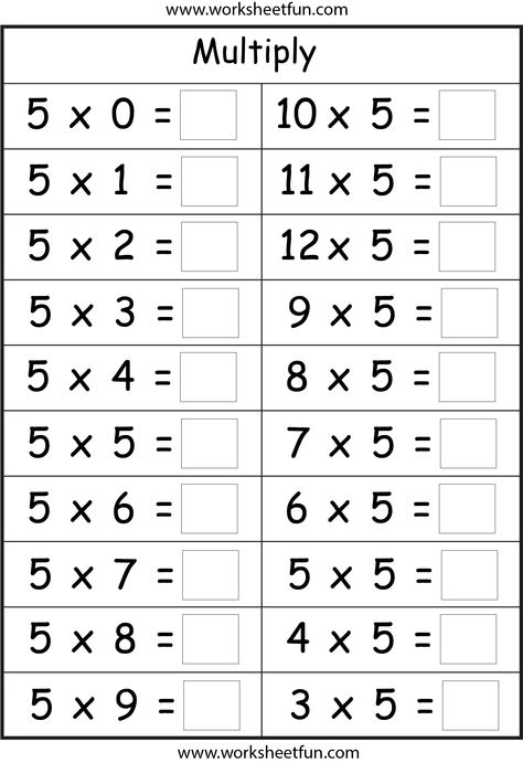 multiplication facts Free Printable Multiplication Worksheets, Times Tables Worksheets, Printable Multiplication Worksheets, Multiplication Facts Worksheets, Math Facts Addition, Kindergarten Math Worksheets Addition, Math Fact Worksheets, Kindergarten Math Worksheets Free, Kindergarten Addition Worksheets