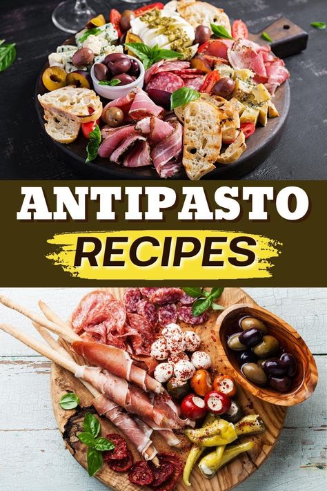 Take your dinner party game to the next level with these antipasto recipes. Loaded with meats, cheeses, spreads, and more, they're sure to hit the spot. Anti Pasta Platter, Easy Antipasto Salad, Antipasto Recipes, Marinated Cheese, Italian Antipasto, Antipasto Salad, Antipasto Platter, Appetizer Ideas, Pickled Veggies