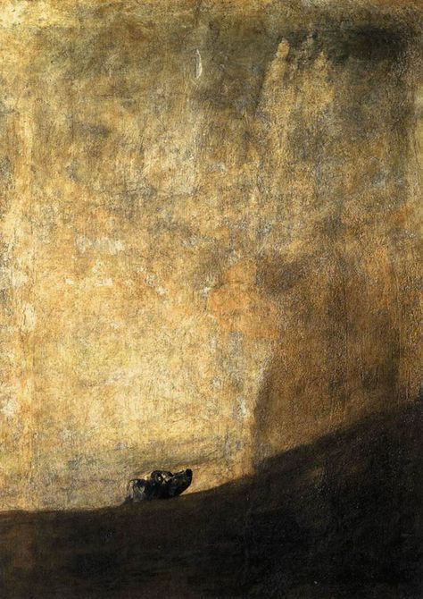 Francisco de Goya: The Dog. Francisco Goya, Painting Reproductions, Dog Paintings, Rembrandt, Acrylic Paintings, Black Paint, Art And Architecture, Dog Art, The Dog