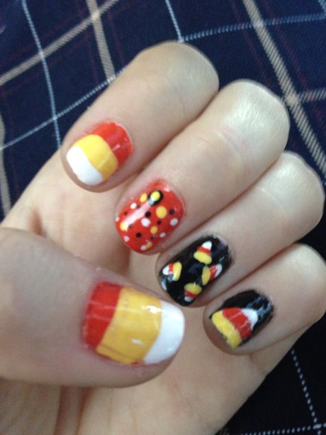 Cute Gel Nails For Fall, Gel Nails For Fall, Nails For Fall, Fall Candy, Fall Gel Nails, Cute Gel Nails, Candy Corn, Nail Ideas, Gel Nails