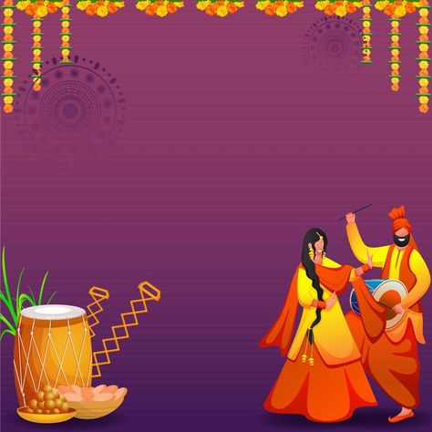 Punjabi Background, Punjabi Culture, Punjabi Couple, Theme Background, The Cartoon, Floral Garland, Purple Background, Personal Hygiene, Purple Backgrounds