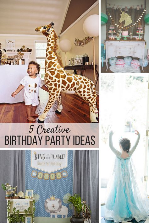 5 Creative Birthday Party Ideas Your Little One Will Love Safari First Birthday, Creative Birthday Party Ideas, Holiday Party Inspiration, Peanut Baby Shower, Jungle Theme Parties, Tropical Baby Shower, Free Baby Shower, Baby Shower Brunch, Jungle Birthday