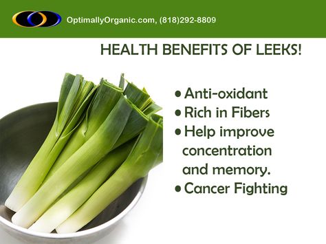 Leeks contains essential vitamins that are needed for obtaining a good health! #healthyliving #healthyeating Improve Concentration, Fiber Rich, Essential Vitamins, Good Health, Leeks, Celery, Health Benefits, Healthy Food, Healthy Living