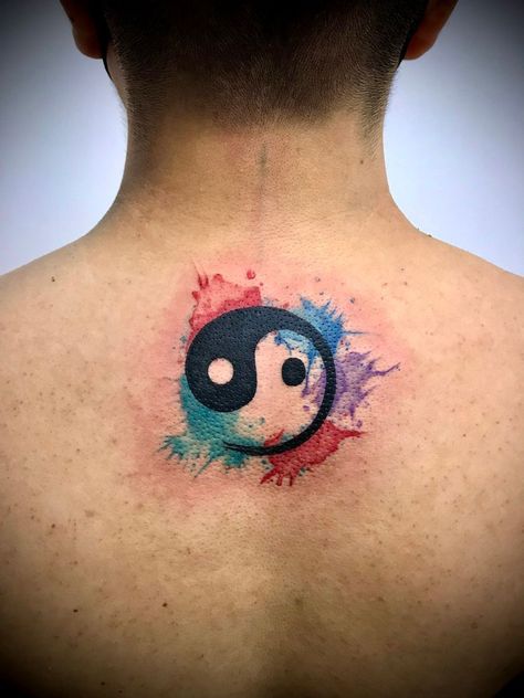 #3DTattoos, #TattooArt, #MindBlowingTattoos, #OpticalIllusion, #TattooInspiration, #CrazyTattoos, #TattooDesigns, #BodyArt, #TattooIdeas, #InkArt, #TattooLife, #UniqueTattoos, #TattooArtist, #TattooLovers, #TattooGallery, #TattoosOfInstagram, #TattooAddict, #InkMaster, #TattooCulture, #Tattooed Colorful Yin Yang Tattoo, Colour Band Tattoo, Buddhism Tattoo, Jing Y Jang, Peace Tattoo, Ems Tattoos, Peace Tattoos, Ying Yang Tattoo, Archangel Tattoo