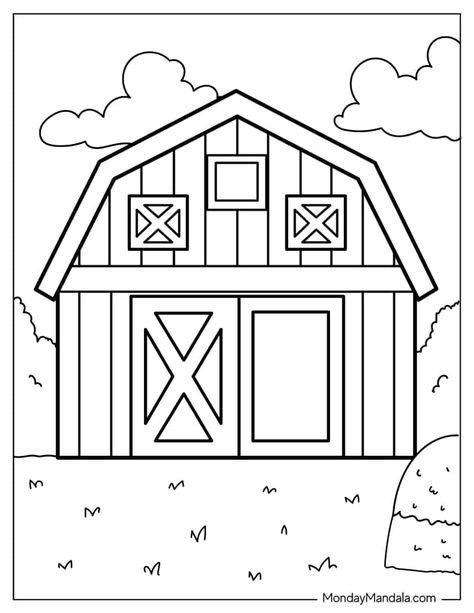 26 Farm Coloring Pages (Free PDF Printables) Barn Coloring Pages, Farm Activities Preschool, Tractor Coloring Pages, Farm Animals Preschool, Farm Cartoon, Farm Animals Activities, Farm Theme Preschool, Farm Coloring Pages, Farm Animal Crafts