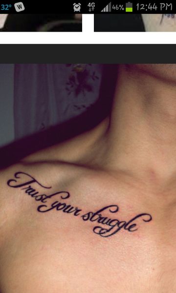 Trust your struggle Trust Your Struggle Tattoo Fonts, Trust Your Struggle Tattoo, Struggle Tattoo, Trust Your Struggle, Word Tattoo Placements, Wing Tattoo Men, Tats Ideas, Blood Tattoo, Geisha Tattoo Design