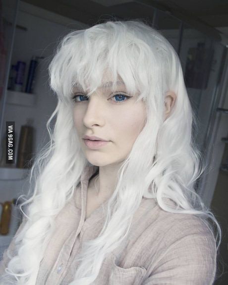 White Hair, Wigs, Hair, Anime, Blue, White