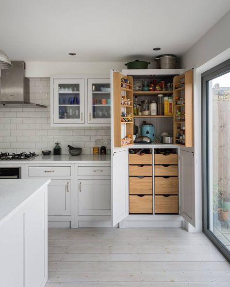 The Shaker Kitchen Co.:  four-door larder cupboard