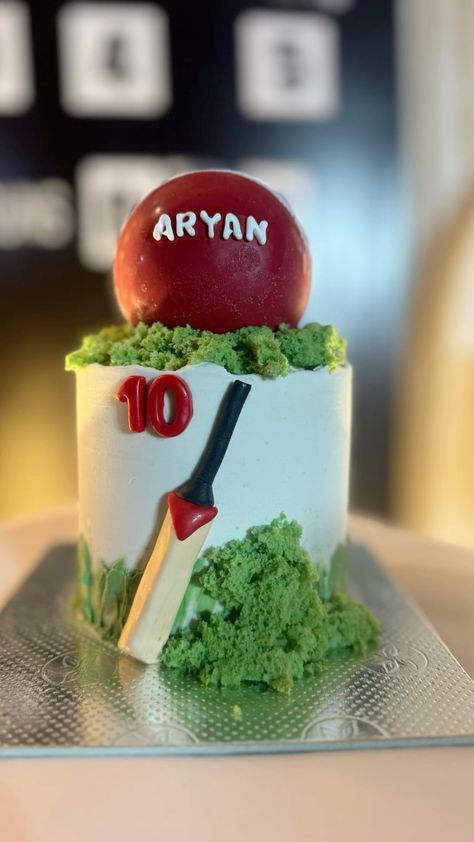 Cricket Theme Cake Birthdays, Cricket Theme Birthday, Cricket Theme Cake, Cricket Cake, 7th Birthday Party Ideas, Construction Cake, Chocolate Cake Designs, Smelling Good, Bow Cakes