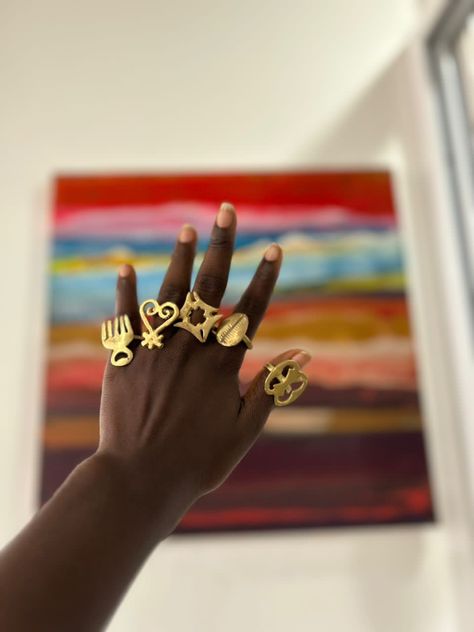 Every Adinkra symbol has its own significance. Adinkra Jewelry, Afro Jewelry, Dope Jewelry Accessories, African Royalty, Adinkra Symbols, Black Couple, Aesthetic Lifestyle, Symbolic Jewelry, Dope Jewelry