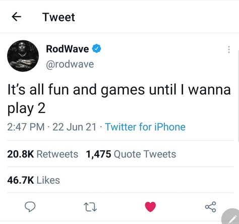 Quote from rod wave Jupiter Diary Rod Wave, Heart On Ice Rod Wave Quotes, Sky Priority Rod Wave, Rod Wave Once Said, Rod Wave Tweets Quotes, Rod Wave Nostalgia, Rod Wave Wallpaper Quotes, Rylo Rodriguez Captions, Rod Wave Twitter Quotes