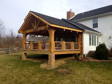 Cedar Timber Covered Deck deck Covered Deck Ideas, Covered Deck Designs, Enclosed Decks, Deck Renovation, Redwood Decking, Covered Deck, Deck Designs, Deck Builders, Cool Deck