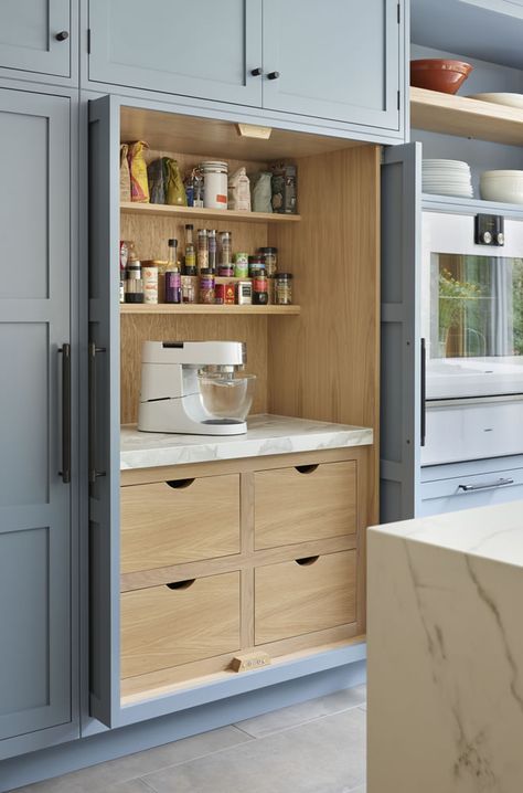 Clever Kitchen Storage, Hidden Kitchen, Kitchen Cupboard Designs, Kitchen Pantry Design, Interior Renovation, Kitchen Cupboard, Kitchen Room Design, Pantry Design, Kitchen Inspiration Design