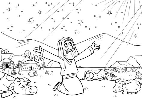 Abraham coloring page Abraham And Lot, Free Bible Coloring Pages, Sunday School Coloring Pages, Abraham And Sarah, Bible Verse Coloring, Coloring Pages Inspirational, School Coloring Pages, Bible Images, Bible Coloring Pages