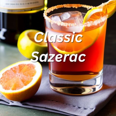 Classic Sazerac New Orleans Drinks, Sazerac Cocktail, Southern Cocktail, Mango Martini, Watermelon Mojito, Mojito Cocktail, Sazerac, Southern Cuisine, Refreshing Summer Drinks