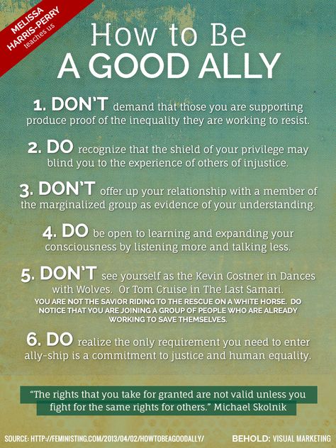 Behold: how to be a good ally @MHarrisPerry ‪#‎solidarityisforwhitewomen‬ ‪#‎embracediscomfort‬ How To Be An Ally, Best Free Dating Sites, Gay Quotes, Witty Memes, Psychology 101, Clean Life, Human Services, Lgbt Love, Intersectional Feminism