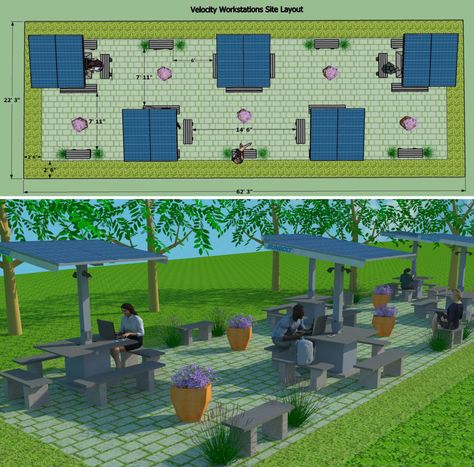 School Patio Ideas, Outdoor Recreational Area, School Courtyard Ideas, Outdoor Study Area, Outdoor School Spaces, School Yard Design, Outdoor Study Space, Outdoor Community Space, Outdoor Classroom Ideas