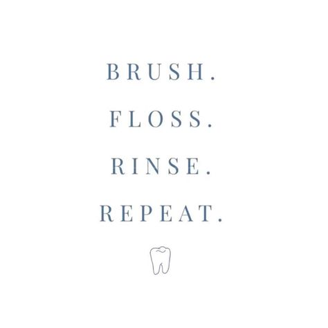 Teeth Are FunIf We Could Offer Just One Word Of Advicebrushyourteeth dentalfloss holisticdentist justoneword paigewoods sandiegodentistIf we could offer you one word of advicewe’d offer these four (and break the rules a littlebecause brushing and flossing are equally important to oral healthand mouth rinses help control bacteria than can cause decayLearn about how we can be your partner in oral health by calling Brighton Dental San Diego at (619359-6569 for a FREE consu Dental Floss Aesthetic, Dentistry Quotes, Teeth Quotes, Dentist Quotes, Dental Pictures, Dentist Marketing, Dental Wallpaper, Dental Quotes, Dental Images